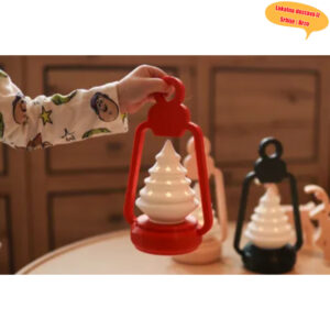 Božićna 3D štampana crtana noćna lampa sa preklopnim mehanizmom | Dekorativna božićna atmosfera, montaža na zid, samostojeća, osvetljenje prema dolje