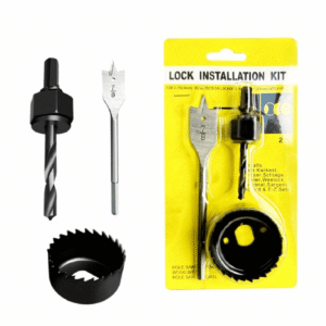 Set za bušenje rupa za obradu drveta sa burgijom | Specijalno za gipsane ploče/MDF/šperploču, uključuje vodilicu i torbu za skladištenje, odgovara bušilicama, čelični materijal