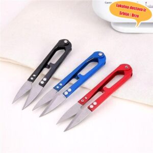 Makaze za konac od nerđajućeg čelika, šarene male makaze u obliku slova U, ručno rađeni sekači konca za šivenje, makaze za goblen, prenosive mini makaze