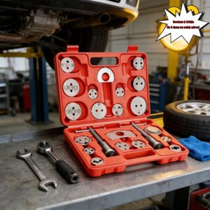 Set alata za resetovanje kočionih čeljusti 22 kom: Specijalizovani komplet za uklanjanje, instalaciju i zamenu kočionih pločica – Pogodan za popravku i održavanje automobila