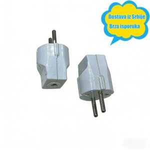 EU adapter sa 2 pina beli putni konvertor