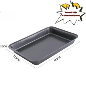 Svestrana posuda za pečenje napravljena od ugljeničnog čelika, sa zadebljanim i proširenim dizajnom u različitim pravougaonim veličinama, pogodna za kućnu upotrebu.