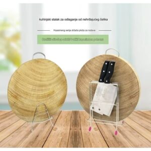 Stalak za dasku za sečenje od nerđajućeg čelika | Držač za kuhinjski nož, podna daska za noževe za domaćinstvo, kuhinjski pribor