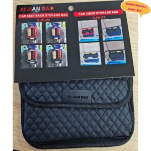 Kožna kutija za odlaganje u automobilu, dizajnirana za sedišta, telefone i druge predmete, služi višestruke namene kao viseći organizer unutar vozila