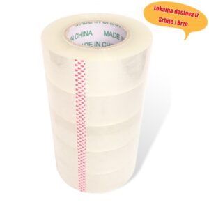 Velika rolna providne pakirne trake visoke transparentnosti | Industrijska lepljiva traka za teške uslove rada za slanje i pakovanje, PVC materijal