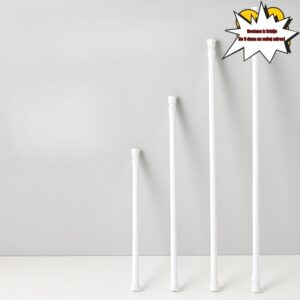 1 komad Teška Podesiva Šipka bez Bušenja – Zidni Višenamenski Vešalica sa Proširivom Dužinom (Podesiva Visina) za Orman, Kupatilski Peškir & Orman za Cipele – Štedi Prostor, Gvozdena Šipka, -Besplatna Instalacija