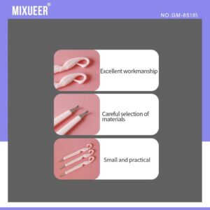 3 komada set za negu noktiju od nehrđajućeg čelika, alat za guranje kutikula i uklanjanje mrtve kože, ružičasti manikir set