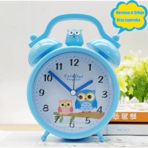 Budilnik dizajniran kao zec i kunić – Svestrani noćni sat za decu, savršen za priče pri spavanju i učenje spavanja, sa blagim zvukom budilnika, čvrstom plastikom i slatkim dizajnom za praćenje sna i ambijenta u sobi