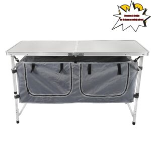 Uskršnji piknik, kampovanje na otvorenom sa torbom za čuvanje, prenosivi, lagani, multifunkcionalni aluminijumski sklopivi sto