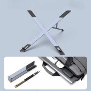 Sklopivi Aluminijumski Podesivi Stalak | Kompaktan & Prenosiv, Univerzalni za Laptopove & Tablete, Idealan za Kancelariju, Učenje, Poslovna Putovanja, Putovanja & Korišćenje na Stolu