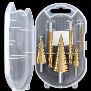 Set burgija za rupe od kobaltnog legiranog čelika obloženog dijamantom za metal, uključujući step burgije za legiranu nerđajuću čelik, i ultra-izdržljive burgije za rupe od nerđajućeg čelika