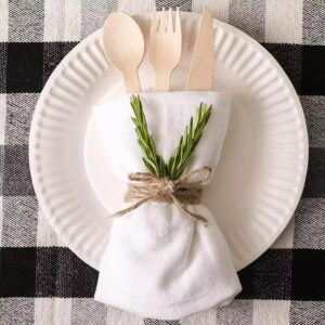 Odrzivi jednokratni drveni stapici viljuske i kasike