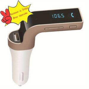 Auto bezicni FM transmiter i dupli USB punjac