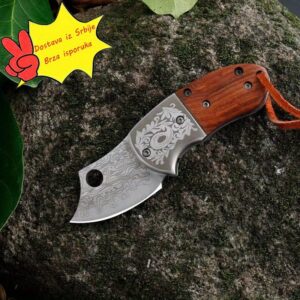 Bravning D316 Mini Sklopivi Nož – Nehrđajući Čelik sa Ručkom u Obliku Konja, Lagan i Prenosiv za Kampovanje, Preživljavanje, Sečenje Voća – Kompaktni EDC Džepni Nož za Outdoor Avanture, Osnovno za Kampovanje, Ergonomska Drška, Izdržljiva Konstrukcija, Svestrani Alat, Za Ljubitelje Avantura, Robustan Dizajn, Visokokvalitetna Oštrica, Višenamenski Alat, Preživljavači