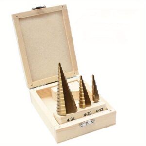 Set burgija za rupe od kobaltnog legiranog čelika obloženog dijamantom za metal, uključujući step burgije za legiranu nerđajuću čelik, i ultra-izdržljive burgije za rupe od nerđajućeg čelika