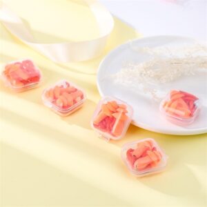 Ponovno upotrebljivi TPE čepići za uši pogodni za plivanje, ronjenje i buku – Pranje protiv buke čepići za uši sa kordom, izdržljivi za ronioce, hrkanje i koncerte (Ne-)