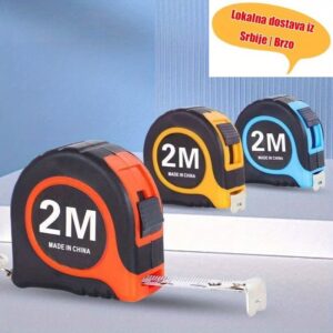 Kompaktna metar traka od 2 metra sa dvostrukom skalom (metričkom/imperijalnom) – Prenosivi džepni lenjir, izdržljiva plastična konstrukcija, kompaktni dizajn za građevitvo, DIY projekte, kuću, kancelariju, školu – Idealno poklon za profesionalce i studente, mini merač, elegantan lenjir, čvrsta konstrukcija, alat za merenje, lagani lenjir visokog kvaliteta, uređaj za merenje, za radnike u kancelariji