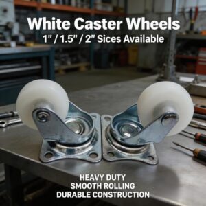 Točkići sa malim belim točkom od 1/1.5/2 inča za nameštaj, dostava lokalno u Srbiji, točkići za pomeranje lake opreme