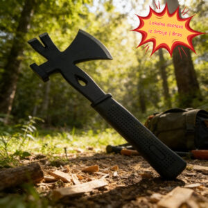 Višenamenska crna sekira sa protivkliznom drškom za drvodelje