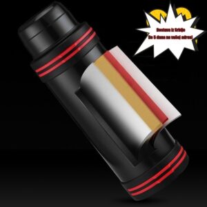 304 Nerđajući Čelik Veliki Kapacitet Termo Boca – Izdržljiva Topla i Hladna Voda Flaša sa Prenosivom Ručkom, Auto-Prijateljska Terma za Kampovanje, Planinarenje, Upotrebu, Nepropusna Tepih Flaska za Muškarce & Žene, Za Čaj, Kafu, Supu (Pšenično Slama),