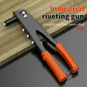 4-u-1 Ručni Pištolj za Pop Nitne | Svestrani Alat za Pop Nitne za Metal sa Zamenljivim Nastavcima, Ergonomski Ručni Pištolj za Povlačenje, Visok Nivo, Pogodan za Obradu Drveta i Metala, Čelični Materijal