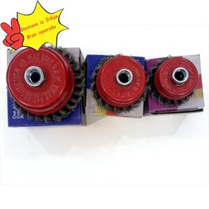 Četka sa žičanim točkom u obliku čaše, žičana četka za ugaonu brusilicu za uklanjanje rđe i brušenje, točak za uklanjanje srha i poliranje metala, žičana kugla za ugaonu brusilicu