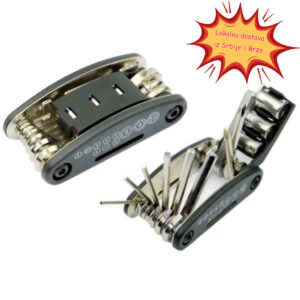 Motociklistički i planinski bicikl višenamenski alat za popravku guma, kombinovani alat za popravku bicikla 16-u-1, hitni alat za popravku, Komplet za održavanje bicikla,Višenamenski dizajn,Kompaktni alat,Čvrsti Ključ,Precizni alati,Poluga za gume,Ljubitelji prirode