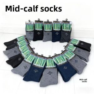 6 Parova Muških Zimskih Termo Čarapa za Sneg – Debele, Tople Čarape za Hladno Vreme sa Rastegljivim Krojem, Mogućnost Pranja u Mašini za Skijanje, Penjanje po Ledu, Vožnju Motornih Sani i Aktivnosti na Otvorenom – Neophodna Oprema za Zimsku Obuću