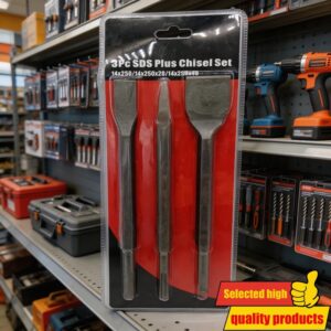 Set od 3 dlijeta za kamen spicasto i ravno