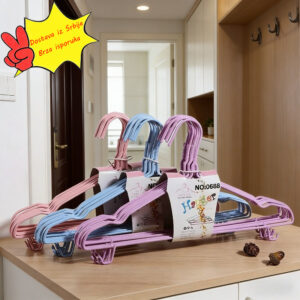 Metalne vesalice sa PVC premazom set 10 komada