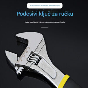 Profesionalni teški račni ključ sa 6-točkastim nastavkom – 1/4″ pogon, jednoručna upotreba i mehanizam za lako prebacivanje (bez potrebe za ručicom) – Kompatibilan sa maticama, vijcima, nastavcima za automobile/kampere/kamione – Idealno za mehaničare i „uradi sam“ projekte