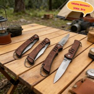 Set prenosivih drvenih sklopivih nozeva 12 komada