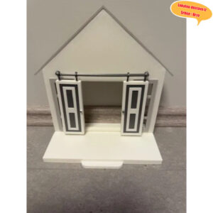 Božićni kompleti za sklapanje kućice | Ukrasi modela kućice u starinskom stilu za decu i odrasle, naučni materijali, boja pšenice