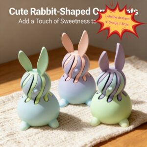 Uskrsnji 3D stampani zecic u duginim bojama