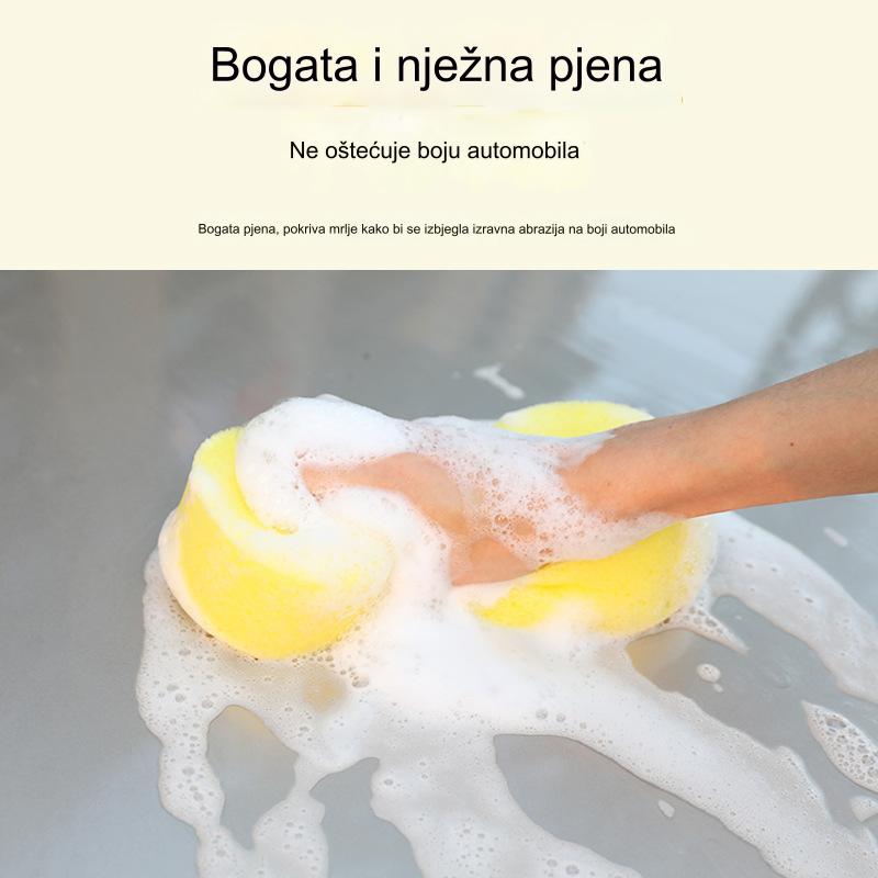 Robusna saćasta kompresovana spužva sundjer za pranje - Slika 3