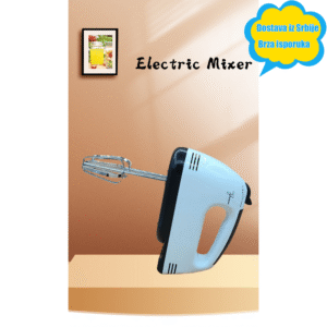 Moćna višefunkcionalna ručna električna mikserica za domaćinsko pečenje | 304 nerđajući čelik, napajanje preko utikača, radni napon 220V