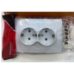 Evropska Standardna Utičnica sa Duplim Zidom – Kompatibilna sa Nemačkim i Korejskim Utikačima, Dizajnirana za 220-240V Široki Napon, Sadrži Sigurnosnu Bravu, Zaštitu od Preopterećenja i Uzemljenje – Pogodna za Kuću, Kancelariju