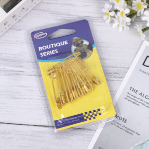 Premium sigurnosne igle | Idealne za odeću, proštepavanje i zanate, visokokvalitetnog i izdržljivog nerđajućeg čelika, boja Adzuki bobiča