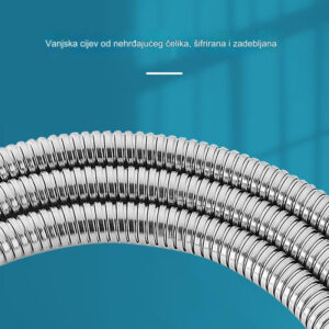 Moderni tuš sistem montiran na plafon sa kišnim tuš crevom i ručnim tušem – komplet dodataka za kupatilo montiran na plafon, jednostavna instalacija, komplet za tuširanje za praktičnost kupanja