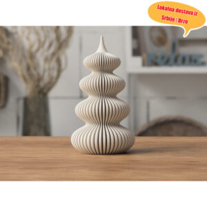 Moderna Minimalistička Figurica u Obliku Tikve – Oblik Voća Tikve sa 3D Teksturom, Plastični Dekor Neutralnih Tonova za Policu, Sto, Stočić – Elegantan Ukras za Dom i Kancelariju, Održavanje (Kompatibilno sa Drugim Stilovima)