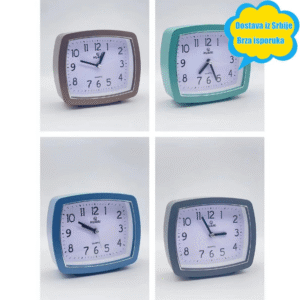 Minimalistički Tihi Stoni Alarm Sat | Studentski Digitalni Sat za Spavaću Sobu Pored Kreveta – Više Boja, Veliki Brojevi Laki za Čitanje, Izdržljivo Plastično Kućište, Bez Kucanja i Bućanja, Kreativni Dekor za Radni Sto