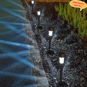 Spoljna rasveta sa infracrvenim senzorom i automatskim uključivanjem/isključivanjem u sumrak – Vodootporna, pogodna za baštu, travnjak, stazu, prilaz – Solarni sistem spoljne rasvete sa uklonjivim panelom