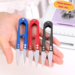 Makaze za konac od nerđajućeg čelika, šarene male makaze u obliku slova U, ručno rađeni sekači konca za šivenje, makaze za goblen, prenosive mini makaze