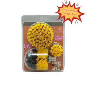 Fabrički direktan set od 3 komada četke za čišćenje električne bušilice i pranje automobila, veleprodaja