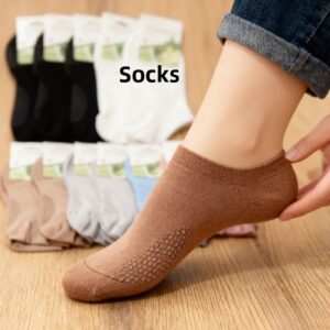 12 Parova Ženske Zimske Čarape sa Silikonskim Đonom i Mekim Gornjim Delom – Termalne, Tople, Pogodne za Spoljašnju Upotrebu i Kuću – Mašinski Pranje, Udobne Čarape sa Protivkliznim Dnom, Pakovanje od 12 Parova