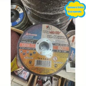 LUGA Teška Ugaona Brusilica, Brusni Disk, Testera & Abrazivni Disk – 5-Inča (125mm) sa 1/4″ Osovinom, Maksimalna Brzina 22.000 RPM, Izdržljiva Polimer Podloga & Mesing Abraziv za Metal, Beton, Kamen, Pločice, Travertin – Kompatibilno sa