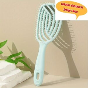 Cesalj za ravnu kosu sa izrezbarenim motivima metalne cekinje