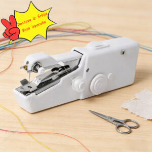 Prenosiva mini mašina za šivenje sa automatskim uvlačivačem konca i 15 vrsta šavova – Rad bez struje, pogodna za DIY, quilting, krojenje, putni dizajn sa torbom za nošenje i adapterom, mehanizam sa jednim pritiskom dugmeta/poluge za početnike i stručnjake