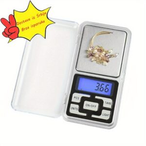 200g/500g Ultra-Precizna Digitalna Džepna Vaga 0.01g/0.1g Mini Elektronska Vaga sa Prenosivom Vagom za Nakit, Punjenje, Hranu i Upotrebu