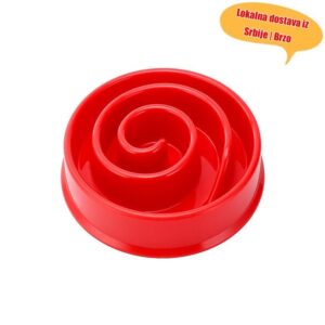 Plastične činije za mačke i pse, činije za sporo hranjenje kućnih ljubimaca, činije protiv gušenja za pse, pribor za hranu za kućne ljubimce, posude za sporo hranjenje mačaka i pasa